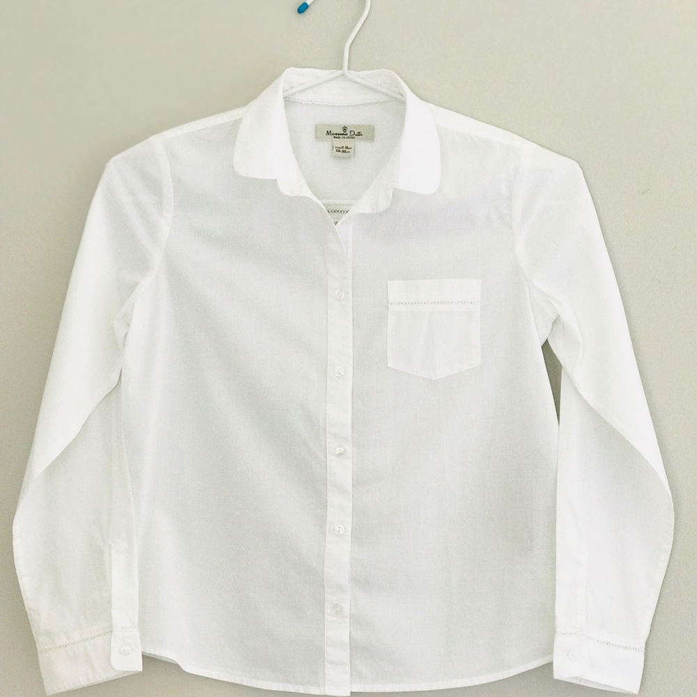 MASSIMO DUTTI-blouse w/ embroidered appliqués